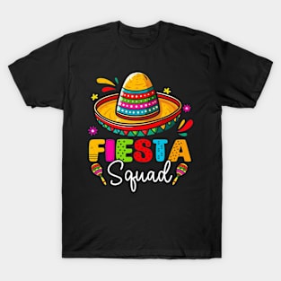 Fiesta Squad Cinco De Mayo Mexican Party Family Group Fiesta T-Shirt